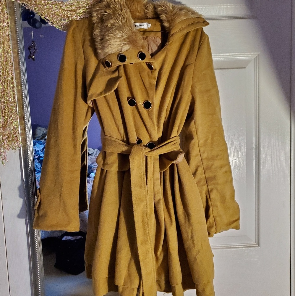 Tan winter coat